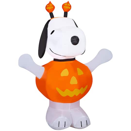 Michaels, Airblown® Inflatable Peanuts® Snoopy in Pumpkin Outfit – Category: Halloween Inflatables